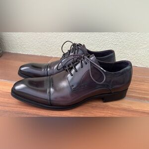 Kenneth Cole New York Men's Light Jolt Oxford Dark Brown Dress Shoes Size 11
